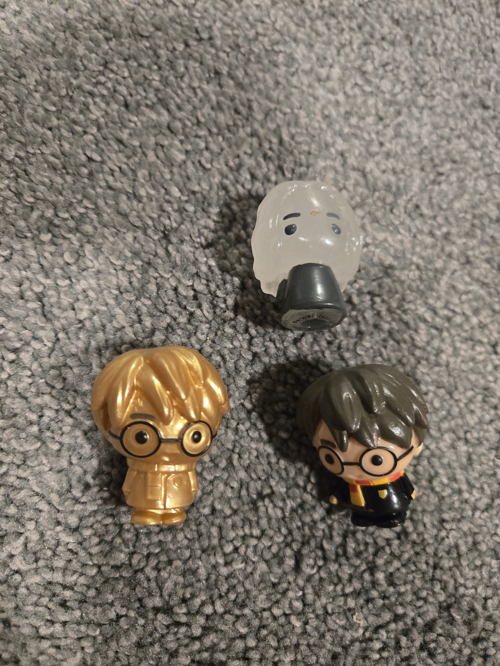 Ooshies Wizarding World Of Harry Potter Set Of 3 Toppers Golden Harry * No Paper